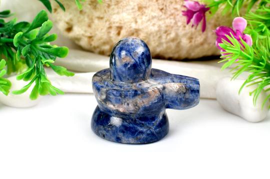 Blue Sodalite Shivling - 71 gms