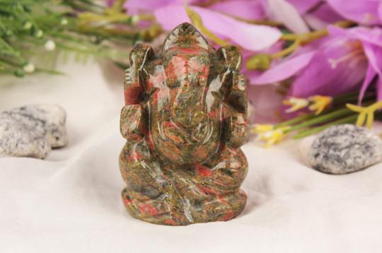 Unakite Ganesha - 115 gms