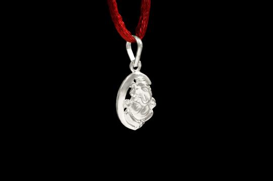 Ganesh Locket in Pure Silver - Design VI