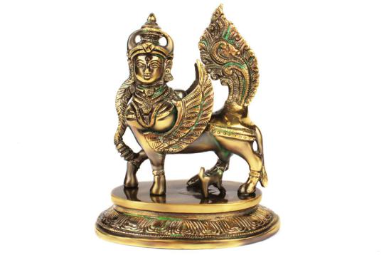 Kamdhenu statue in Brass