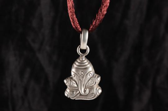 Ganesh Locket in Pure Silver - Design XVII