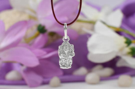 Ganesh Locket in pure silver - Design XVI