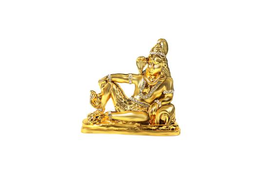 Studded Gold Lord Shiva-I
