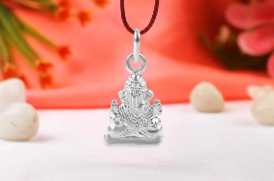 Ganesh Locket in Pure Silver - LI