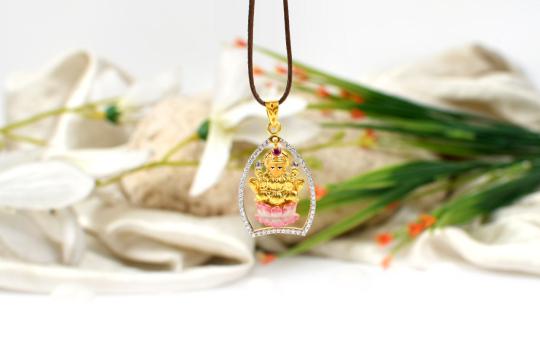 Lakshmi Locket in Pure Gold - 4.7 gms