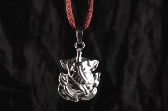 Ganesh Locket in Pure Silver - Design I