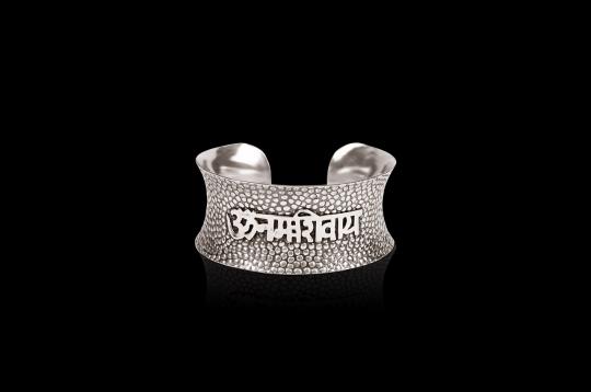 Om Namah Shivaya Bracelet - Pure Heavy Silver