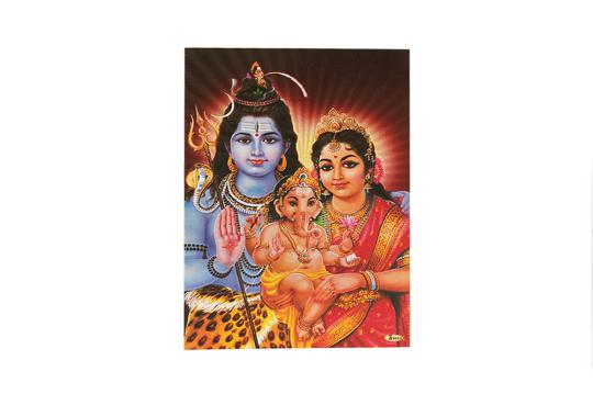 Lord Shiv Parivar Photo - Large - I