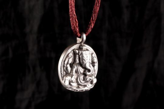 Ganesh Locket in Pure Silver - Design XXXV