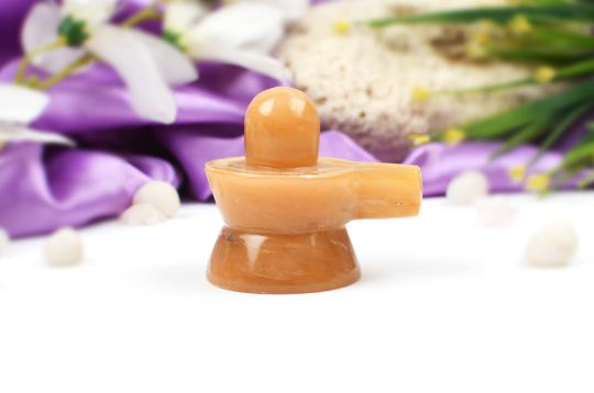Shivlinga in Yellow Jade - 125 gms
