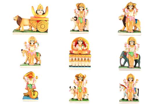 Navgraha set marble idol - Large