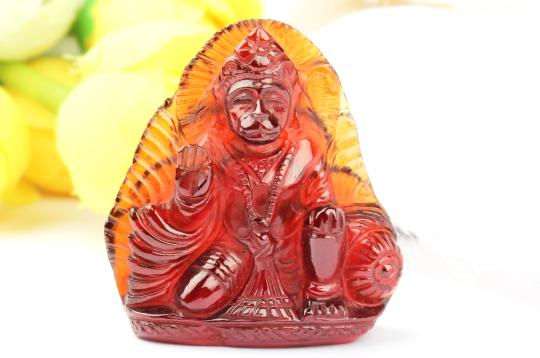 Hanuman in Gomedh - 162.20 carats