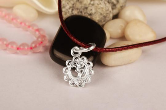 Om With Flower Locket-II