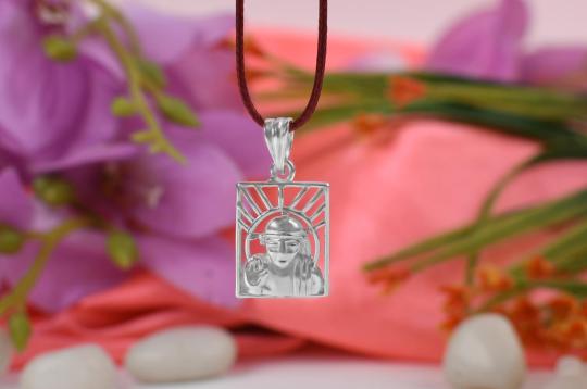 Saibaba Locket in Pure Silver - I
