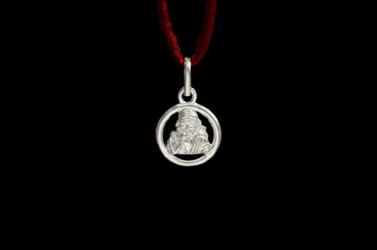 Saibaba Locket in Pure Silver - Design VII
