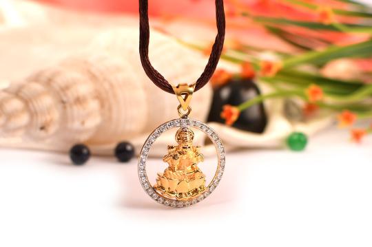 Lakshmi Locket - in Pure Gold - Design I