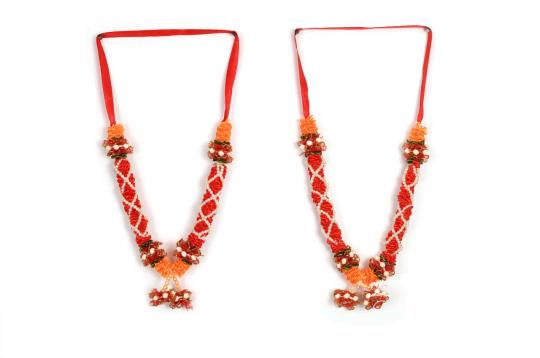 Pearl with Red Deity Garland
