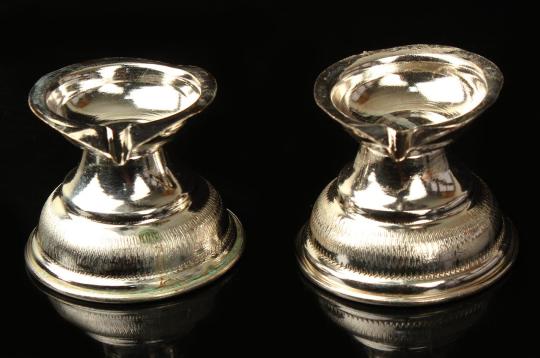 Diya in silver - Set of 2