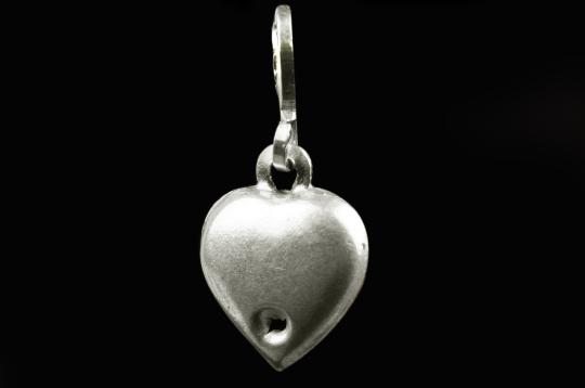 Heart Locket - in Pure Silver - Design IV 
