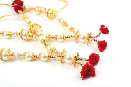 Deity bead Garlands - Set of 2 - Design XIX