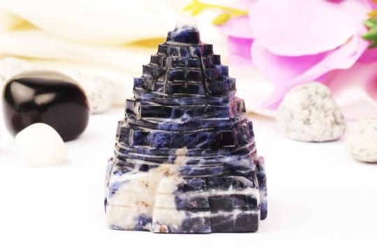 Shree Yantra in Blue Sodalite - 109 gms