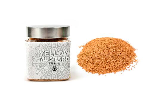 Yellow mustard seeds