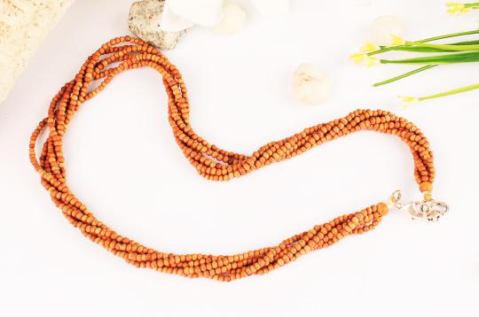 Sandalwood Kanthi Mala - 6 turn