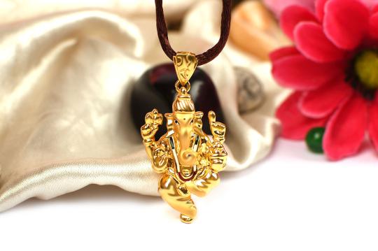 Ganesh Pendant in Gold - 4.37 gms