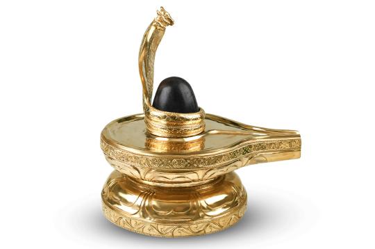 Mahalingam with Bronze Yoni and black Narmada Lingam
