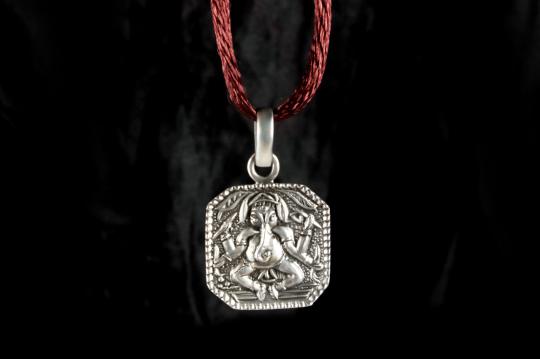 Ganesh Locket in Pure Silver - Design CI
