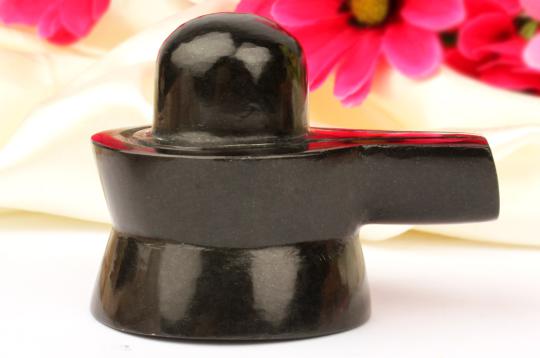 Shivlinga in Black Jade - 238 gms