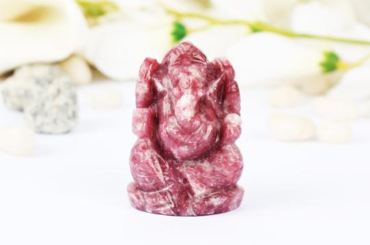 Lepidolite Ganesha - 75 gms