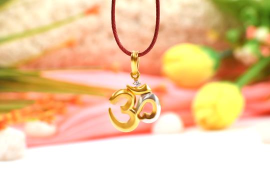 Om Locket in pure Gold - 1.50 gms