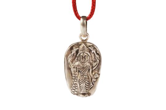 Lakshmi Locket in Pure Silver - Design VII