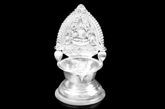 Gajalaxmi Diya in pure Silver