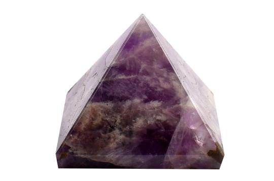 Pyramid in Natural Amethyst - 125 gms