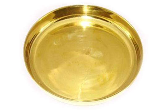 Shining brass plate