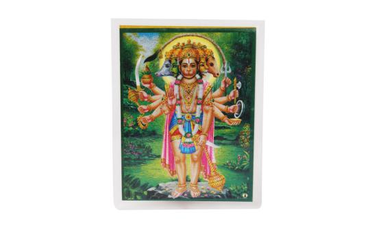 Punchmukhi Hanuman Glittering Photo