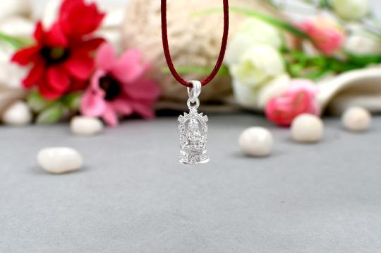 Mahalakshmi Locket in Pure Silver - Design IV