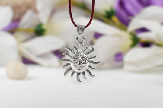 Surya Locket in pure silver - I