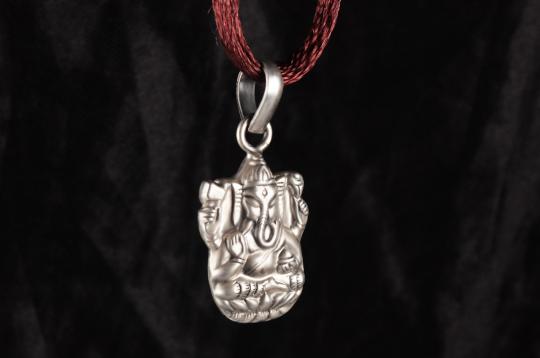 Ganesh Locket - in Pure Silver - Design XIX