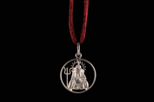 Shiva Locket in Pure Silver - Design XII