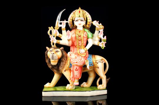 Goddess Durga marble idol