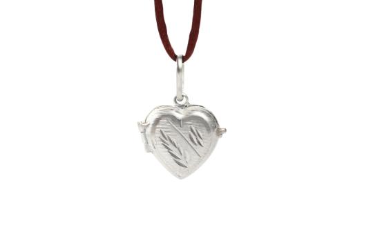 Heart Locket - in Pure Silver - Design I