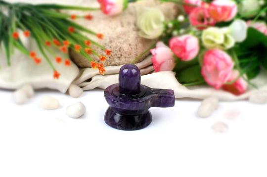 Shivlinga in Amethyst - 108 gms