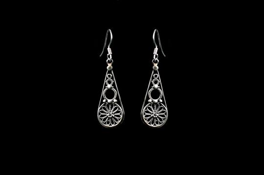 Earrings in pure silver - 4.90 gms