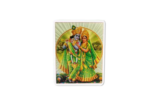 Radha Krishna Glittering Photo