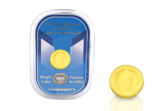 2 gm Pure Gold Coin - 24 carat