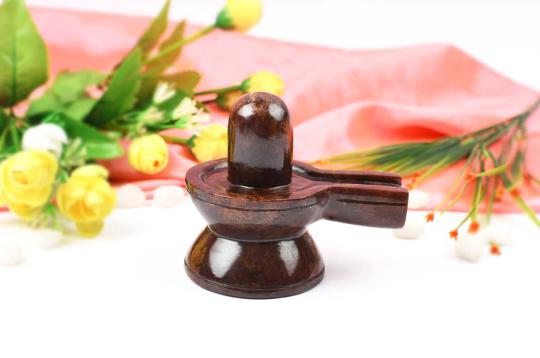 Gomed Hessonite Shivlinga - 716 gms