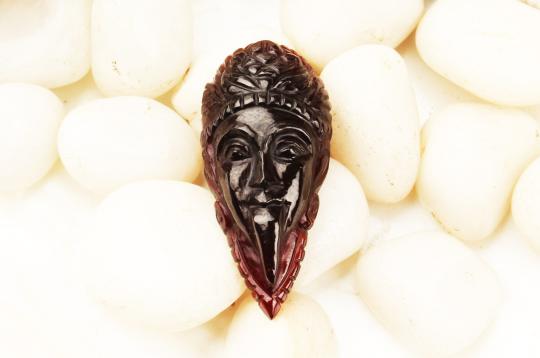 Kaali Face in Gomed - 38.15 Carats